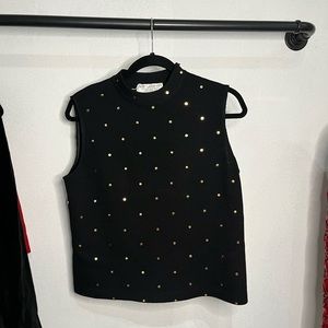 St. John’s evening mock neck sleeveless tank